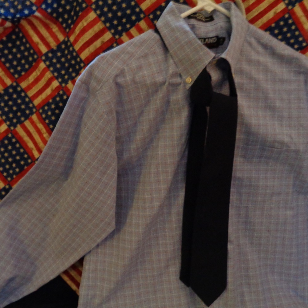 Kirkland Long Sleeve Dress Shirt with Tie 16/34